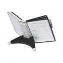 Zestaw paneli informacyjnych Durable Sherpa Desk Unit na stół A4/10 szt. paneli szaro-czarnych
