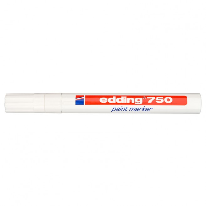 Pisak z farbą Edding 750 gruby biały 2-4mm