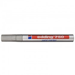 Pisak z farbą Edding 750 gruby srebrny 2-4mm