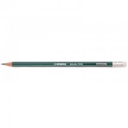 Ołówek techniczny HB Stabilo Othello zielony - z gumką