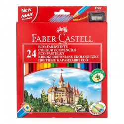 Kredki ołówkowe 24k Faber Castell Zamek
