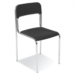 Krzesło Cortina K-02 plasik (czarny)