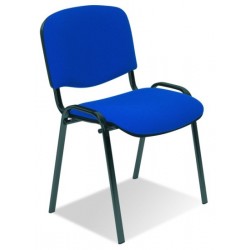 NS Krzesło Iso Black CU-14 tkanina niebiesko-czarna