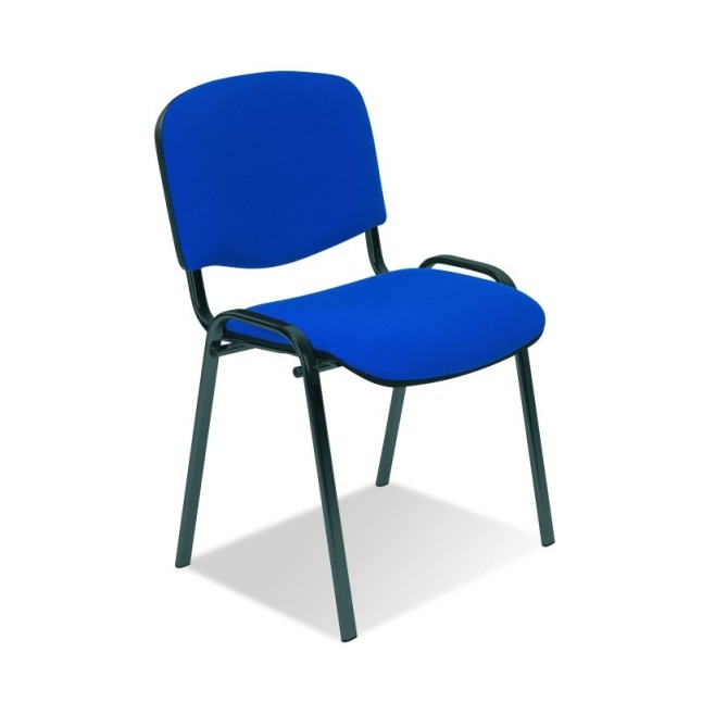 NS Krzesło Iso Black CU-14 tkanina niebiesko-czarna