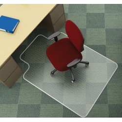 Mata pod krzesło Q-Connect na dywan   kształt litery  T    rozm  1143x1346mm