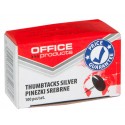 Pinezki srebrne 100szt. Office Products