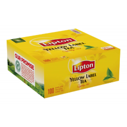 Herbata Lipton 100 Yellow Label ekspresowa, koperty osobne