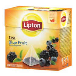Herbata Lipton 20 Blue Fruit Tea (jeżyna, jagoda, czarna porzeczka) piramidki