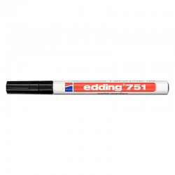 Marker olejowy Edding 751 średni 1-2mm - czarny