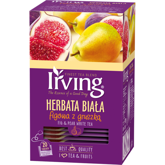 Herbata Irving 20 biała - Figa z gruszką, koperty