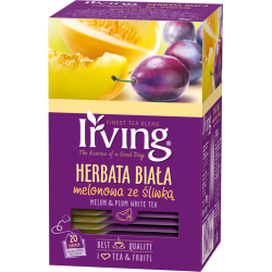 Herbata Irving 20 biała - Melonowa ze śliwką, koperty