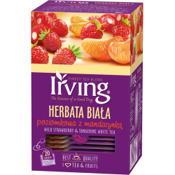 Herbata Irving 20 biała - Poziomka z mandarynką, koperty