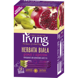 Herbata Irving 20 biała - Granat z agrestem, koperty