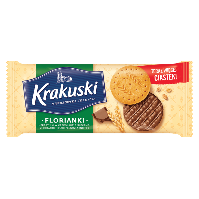 Ciastka Krakuski Florianki w czekoladzie 171g