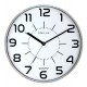 Zegar ścienny Unilux Pop szary metaliczny, biała tarcza  28,5 cm