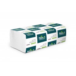 Ręcznik ZZ 3000 biały, 2-war.celuloza, listek 23 x 25cm,pakowany 20 szt. x 150 listków, gramatura 36 g m2 Nexxt