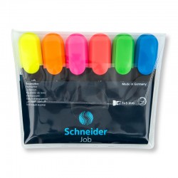 Zakreślacze Schneider Job miks 6 kolorów