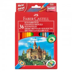 Kredki ołówkowe 36k Faber Castell Zamek + temperówka