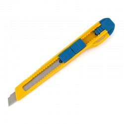 Nożyk do kartonu Donau mały 9mm niebiesko-żółty