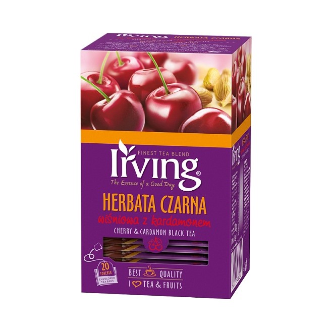 Herbata Irving/20 Wiśniowa z Kardamonem czarna, koperty