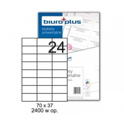 Etykiety Biuro Plus 70x37/100ark.