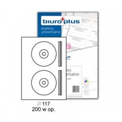Etykiety Biuro Plus 117 na CD/100x2