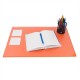 Podkład na biurko Biurfol 38x58cm  z folią pomarańczowa