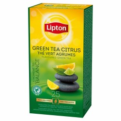 Herbata Lipton 25 Classic Green Citrus zielona cytrynowa, koperty