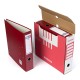 Pudełko archiwizacyjne Donau A4 80mm czerwone