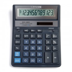 Kalkulator biurkowy Citizen SDC-888XBL - 12 pozycyjny (20,3 x 15,8 x 3,1 cm) - niebieski
