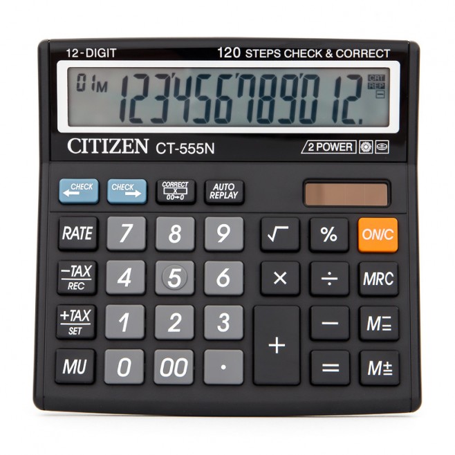 Kalkulator Citizen CT-555  12 poz.