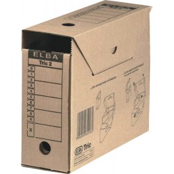Pudełko archiwizacyjne Elba Tric 2 brązowe 27 x 11 x 34cmE83411do teczek wiszących