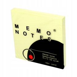 Notes samoprzylepny 75x75mm 100k żółty Memo