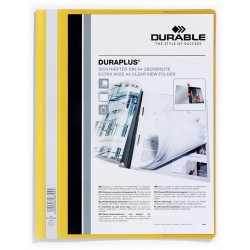 Skoroszyt prezentacyjny Durable Duraplus A4+ żółty 257904