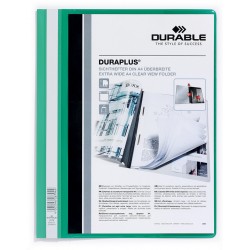 Skoroszyt prezentacyjny Durable Duraplus A4+ zielony 257905