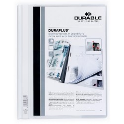 Skoroszyt prezentacyjny Durable Duraplus A4+ biały 257902