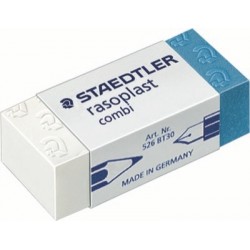Gumka Staedtler 526 BT30 biało niebieska  43x19x13 mm