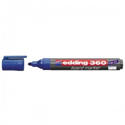 Marker suchościeralny Edding 360 okrągły 1,5-3mm - niebieski