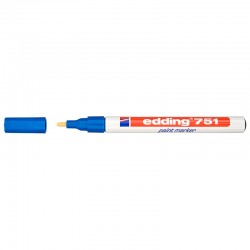 Marker olejowy Edding 751 średni 1-2mm - niebieski