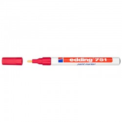 Marker olejowy Edding 751 średni 1-2mm - czerwony