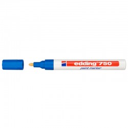 Pisak z farbą Edding 750 gruby niebieski 2-4mm