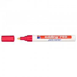 Pisak z farbą Edding 750 gruby czerwony 2-4mm
