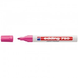 Pisak z farbą Edding 750 gruby różowy 2-4mm