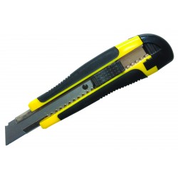 Nóż Donau Professional 18mm gumowa rączka żółto-czarny