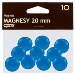 Magnesy 20mm/10 niebieskie Grand