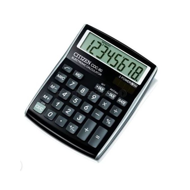 Kalkulator biurowy Citizen CDC-80BKWB czarny