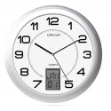 Zegar ścienny Unilux Instinct srebrny z datownikiem 30,5 cm