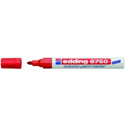 Marker olejowy Edding 8750 gruby 2-4mm - czerwony