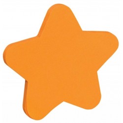 Notes samoprzylepny kształt Gwiazdki 50k pomarańczowy Donau
