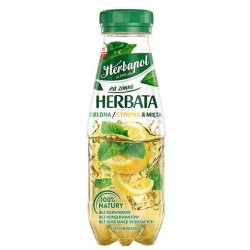 Napój na zimno Herbapol - herbata zielona  cytryna  mięta 300 ml